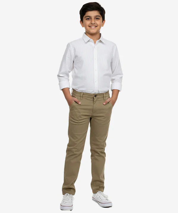 Kids Cotton Chino Pant - Bcp-0044 Camel