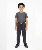 Kids Smart Baggy stretchable premium trouser Dotted Black Texture BLW-0136