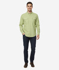Men's Casual Shirt - Green Shc-1841 Strech Fabric - Green - View 1