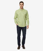 Men's Casual Shirt - Green Shc-1841 Strech Fabric - Green - View 1