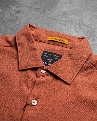 Men's Casual Shirt - Shc-1972 Orange