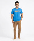 HR Clothing Men’s Printed T-Shirt – Blue TSH-5684