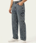 Men's Baggy Carpenter Denim - Jp-2207 NAVY - Navy - View 1