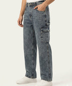 Men's Baggy Carpenter Denim - Jp-2207 NAVY - Navy - View 1