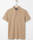 A|X Logo Self-Textured Basic Polo T-Shirt TSH-7163 Beige