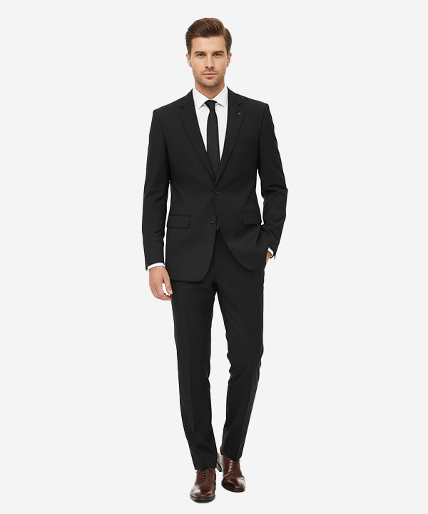 Formal Suit Stripes Gst-0120 Black - Black - View 1