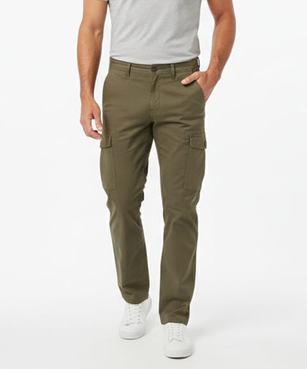 Men'S Cotton Pant 6 Pocket - Olive Cp-0516 - Olive - View 1