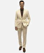 Formal Suit Gst-0124 Beige - Beige - View 1