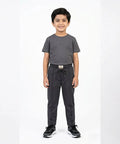 Kids Smart Baggy stretchable premium trouser Charcoal Texture BLW-0136