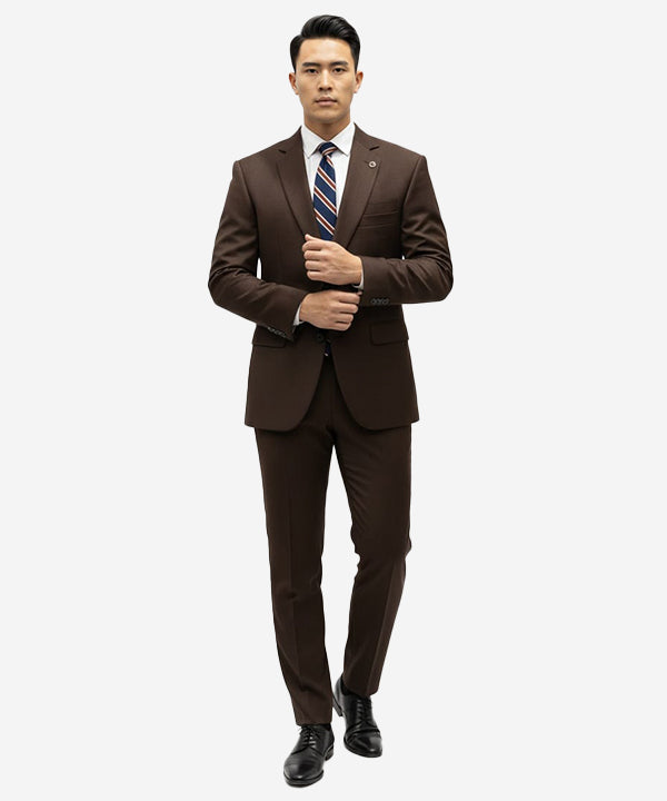 Formal Suit Gst-0124 D-Brown - Brown - View 1