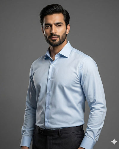 Men'S Dress Shirt - Sky Dsh-0292
