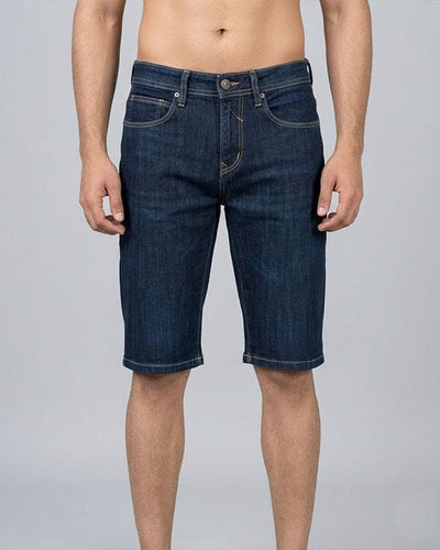 Casual Summer Navy Denim  Shorts- Br-0087