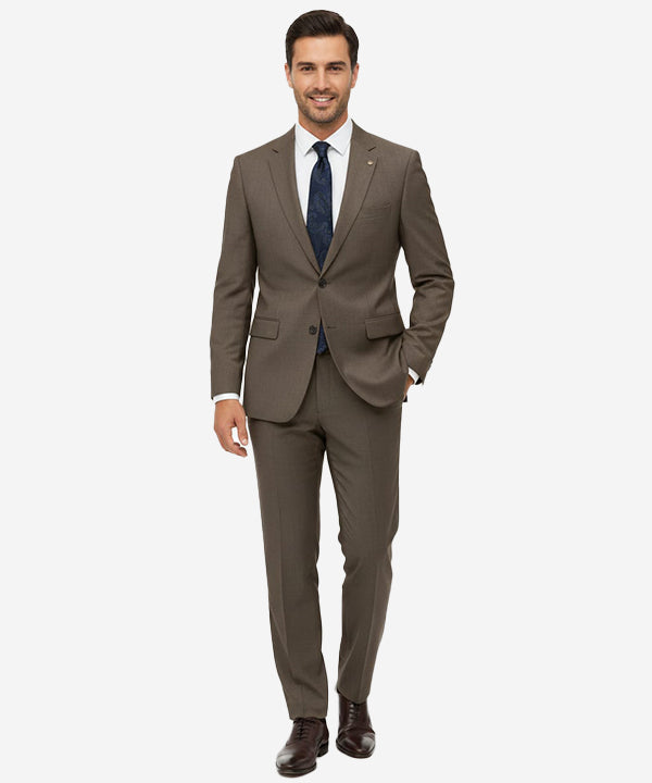Formal Suit Gst-0124 Dull Olive - Olive - View 1