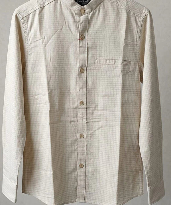 Men's Casual Shirt - Shc-1385 Texture Beige