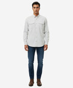 Men's Casual Shirt - Sky Shc-1841 Strech Fabric - Sky - View 1