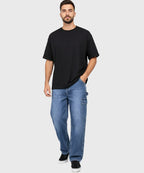 Men's Baggy Carpenter Denim - Blue Jp-1903 - Blue - View 1