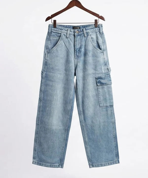 Boys Carpenter Baggy Fit Jeans- BJP-0273 L-Blue