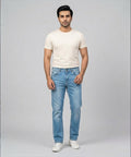 Men's Denim Tailored Fit- JP-2213 Ice Blue - Blue - View 1