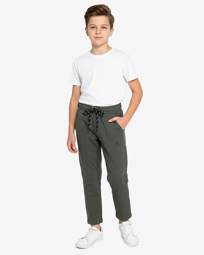 Kids Sports Trouser - D Green Blw-0128