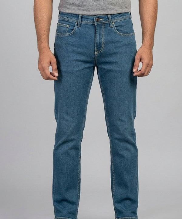 Men's Denim Tailored Fit- JP-2222 Greenish - Green - View 2
