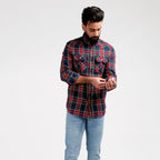Men's Casual Checkered Shirt - Multi Shc-1980 - Multi - View 1
