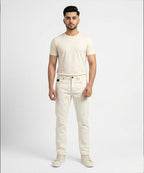 Men's Denim Smart Baggy- JP-2230 White - White - View 1