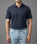 Men'S T-Shirt Collar Navy Tsh-7021 - Navy - View 1