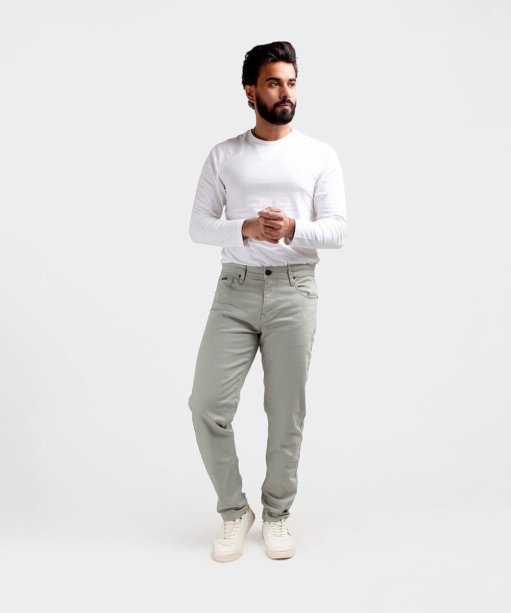Men's Denim - Light Green JP-1863 - Green - View 1