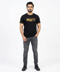HR Clothing Men’s Printed T-Shirt – Black TSH-5684