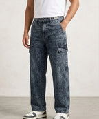 Men's Baggy Carpenter Denim- Jp-2208 Navy - Navy - View 1