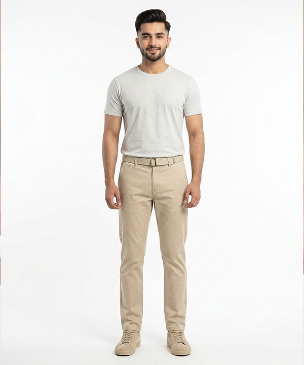 Men'S Chino Straight Fit- Beige Cp-0551 - Beige - View 1