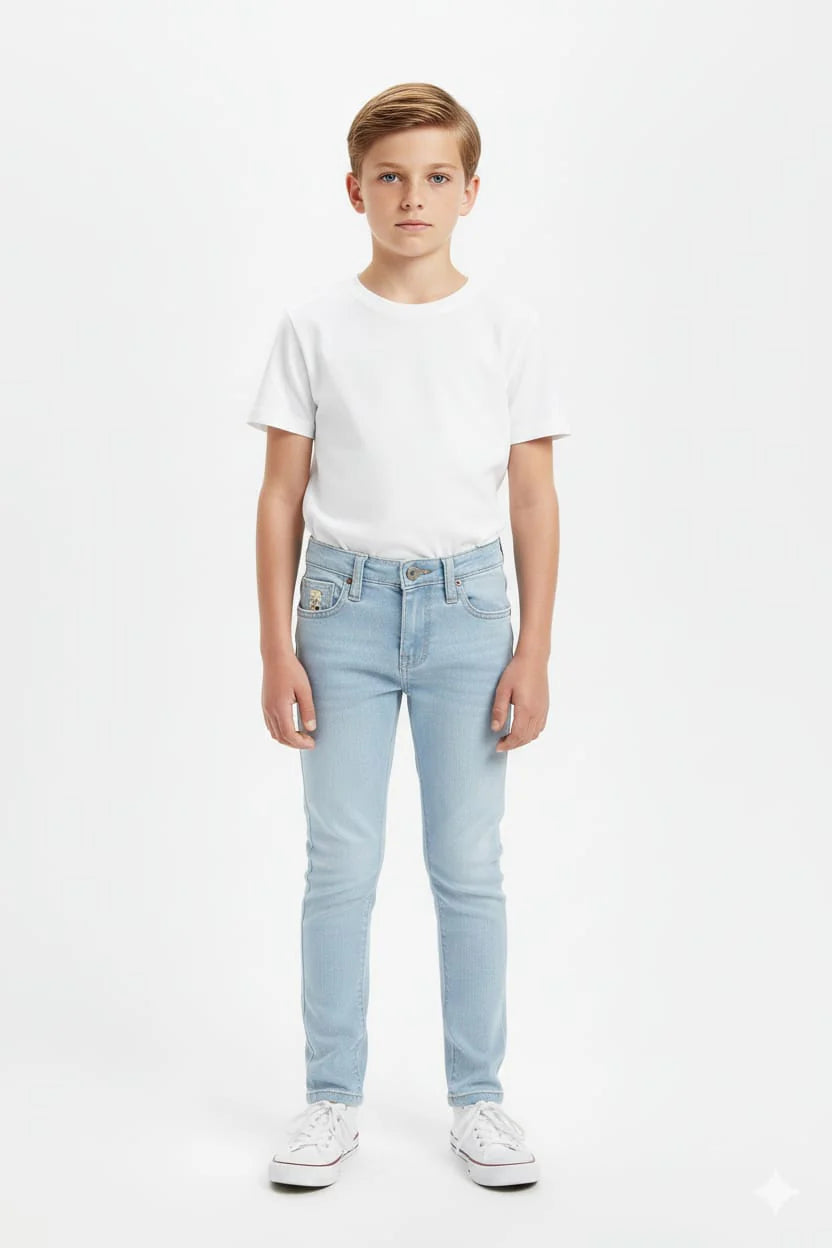 Kids Jeans Pant - Ice Blue Bjp-0258