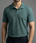 Men'S T-Shirt Collar Green Tsh-7025 - Green - View 1