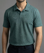 Men'S T-Shirt Collar Green Tsh-7025 - Green - View 1