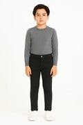 Kids Cotton Chino Pant - Bcp-0037 Black