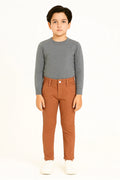 Kids Cotton Chino Pant - Bcp-0034 Rust