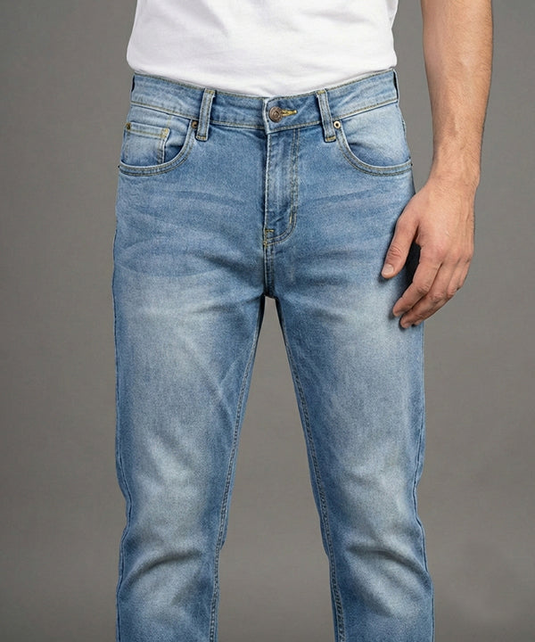 Men's Smart Baggy Denim - Blue Jp-2098 - Blue - View 1