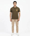 HR Clothing Men's Polo T-Shirt D-Brown TSH-5546