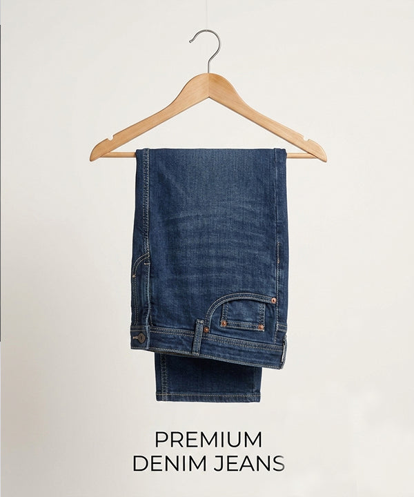 Men's Denim Tailored Fit- JP-2211 Navy - Navy - View 5