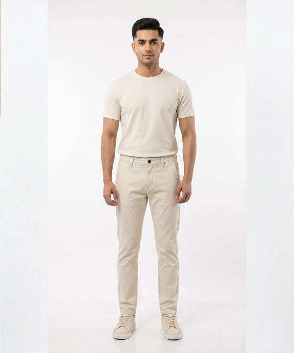 Men'S Chino Straight Fit- Fawn Cp-0551 - Fawn - View 1