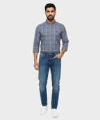 Men's Casual Shirt - Shc-1458 Blue Chk