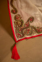 Amber Shawl Detail View - Luxury Pakistani Shawl - shoppingkarado.com