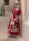 3Pc Crimson Maroon Luxury Lawn