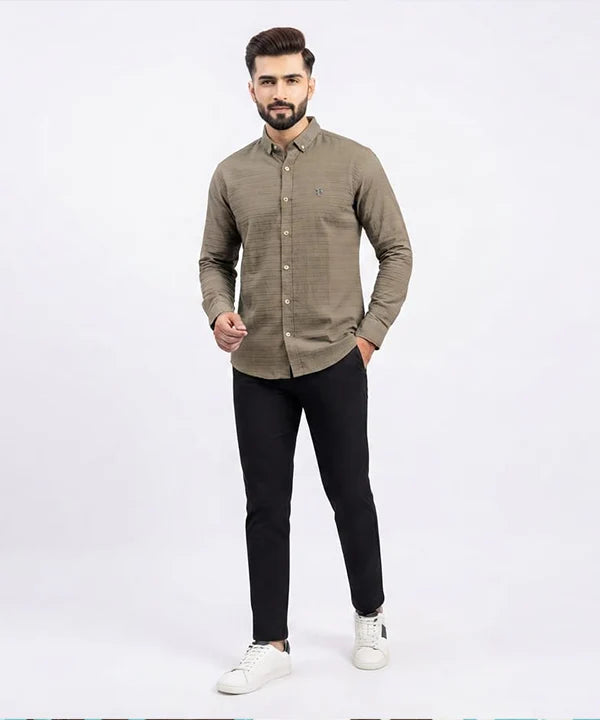 Men's Casual Shirt - Shc-1680 Green (ORG-H)
