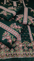 3pc Green aneelas fehmal lawn