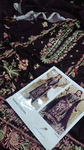 Aneela,s luxury 3pc hania plumish lawn
