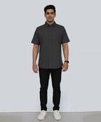 Men's Casual Half sleves Grey Shc-2028 - Grey - View 1