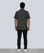 Men's Casual Half sleves Grey Shc-2028 - Grey - View 2