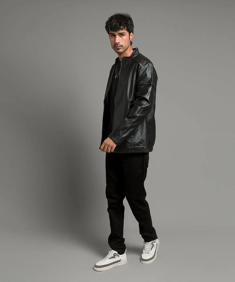 Leather Jacket - Tex Black