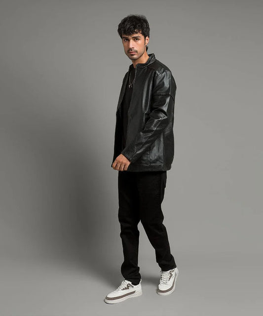 Leather Jacket - Tex Black